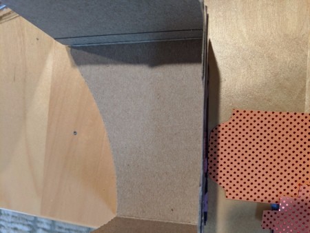 Cityscape Background for Playing with Toys - cutting up a tissue box for the stand