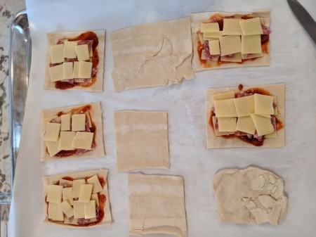 fillings on puff pastry