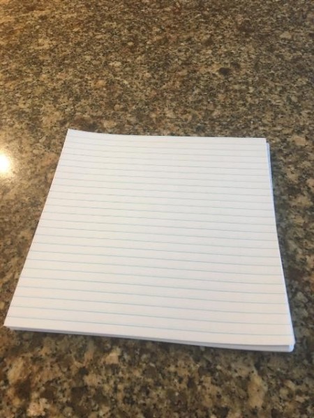 Making a Journal with a Jeans Pocket - notebook pages