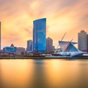 A scenic view of Milwaukee, WI