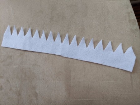 Felt Crown Headband - cut a long crown shape from felt