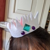 Felt Crown Headband - crown on child's head