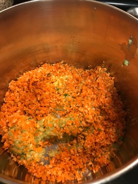 grated vegetables