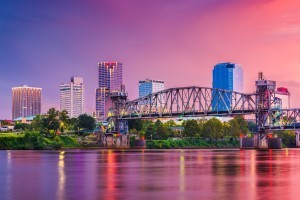 A scenic view of Little Rock, AR