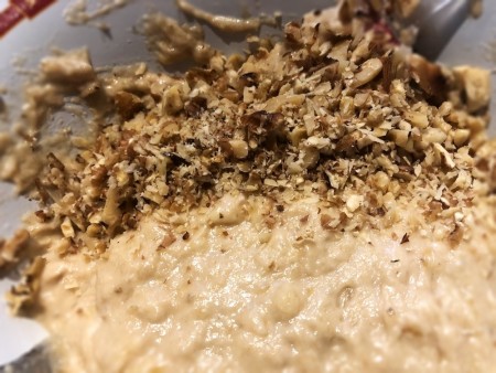 adding nuts to batter