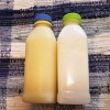 Yes Virginia, You Can Freeze Milk - bottles of frozen and thawed milk