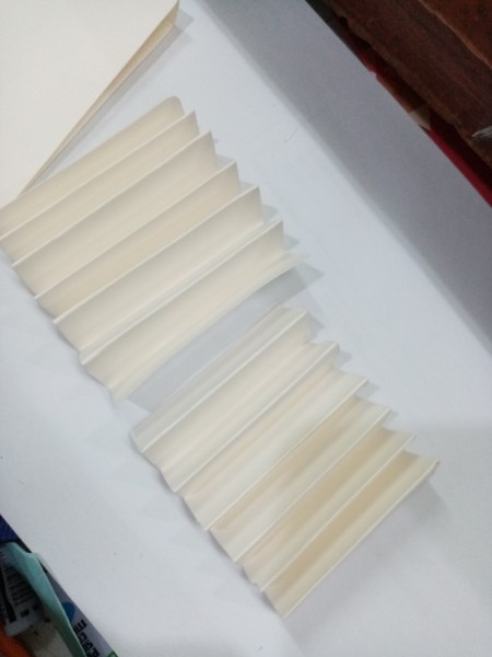 Budget Organizer - fold paper scraps into accordion shape, two