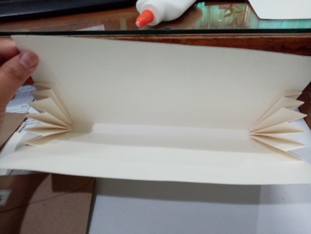 Budget Organizer - glue the paper accordions inside the folder