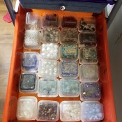 DIY Bead and Small Item Storage - second drawer of small containers