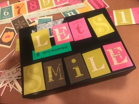 Let's Smile Box Sign Desk Decor - arranging their layout
