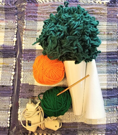 Crocheted Carrot - supplies