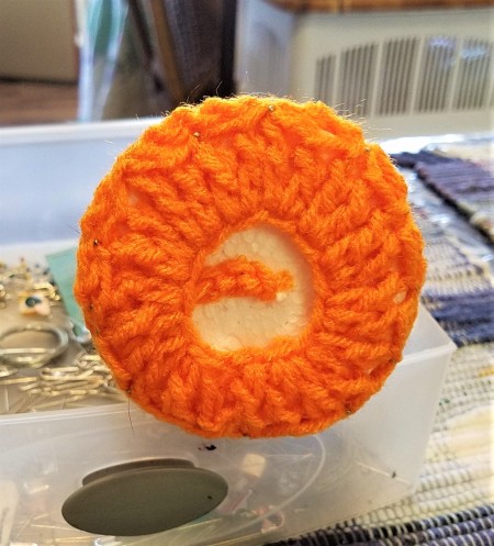 Crocheted Carrot - top, a bit small