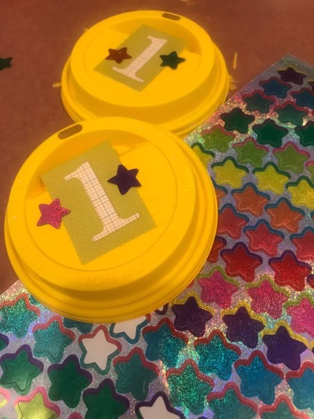 Kids' Award Medals - star stickers as an optional decoration