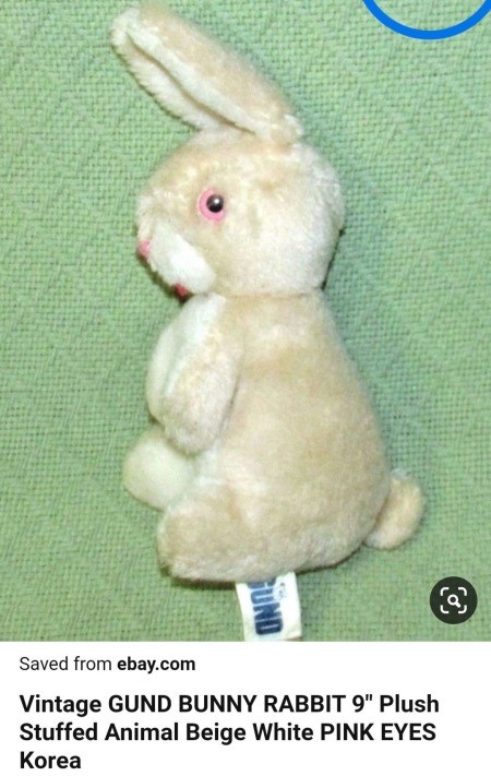 old stuffed rabbit