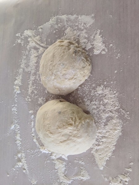 Pizza Dough on floured board