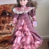 Identifying an Ashley Belle Doll - doll dressed in a layered pinkish purple satin and lace long dress