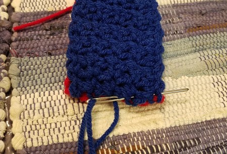 Blue Flew and the Bottle Top Kids!! - use tail to sew the sides and bottom together