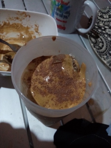 sweet Coffee mix added to cup