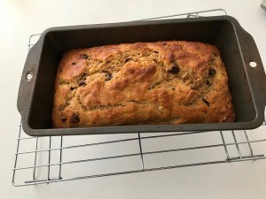 pan of baked Banana Bread