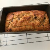 pan of baked Banana Bread