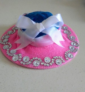 Upcycled Mini Easter Hat - finished