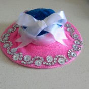 Upcycled Mini Easter Hat - finished