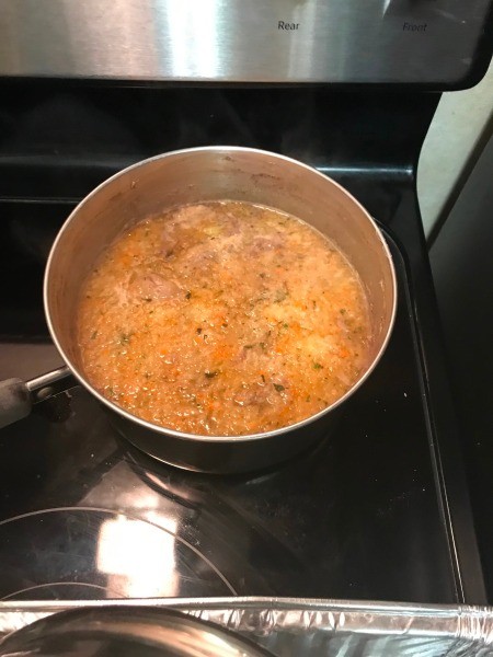 making gravy