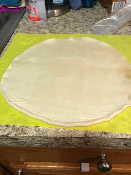 rolled pie dough