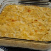 baked dish of Macaroni and Cheese