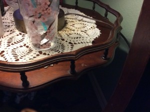 Value of a Mersman Table - partial photo of a pedestal table with a rail