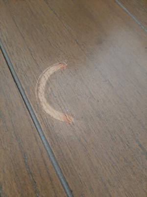 Acetone Polish Remover Damaged Wood Table - damaged finish