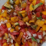 Bell Pepper Salsa in bowl