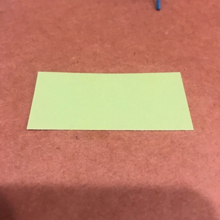 Birthday Balloons Card - light green paper for banner