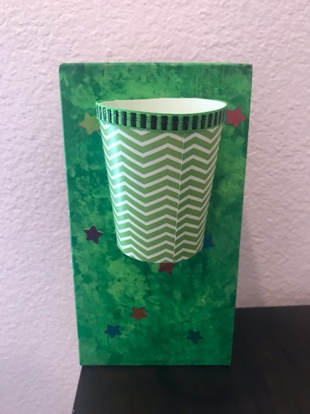 Basketball Toss Game - star stickers added to the box