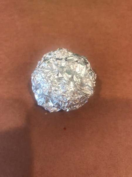 Basketball Toss Game - foil ball