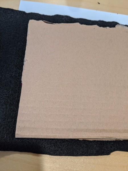 Inexpensive Felt Message Board - glue felt to one piece