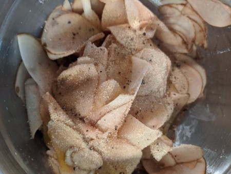 spices added to potatoes