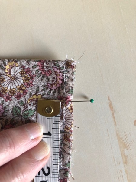 Fabric Face Mask - marking up from top pleat