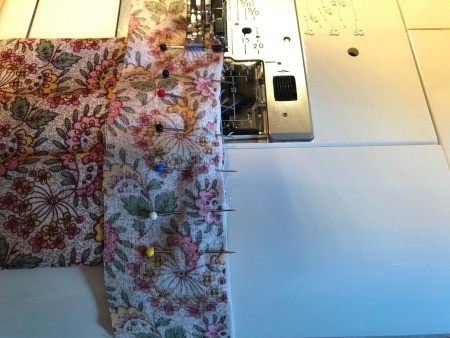 Fabric Face Mask - stitching strap to mask