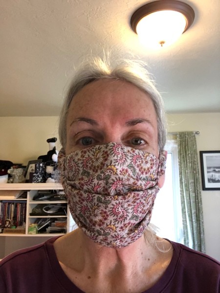 Fabric Face Mask - ready to go for a walk