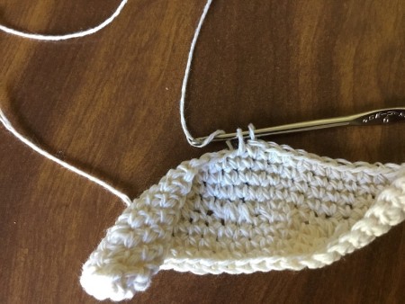 Crocheted Exfoliating Soap Sack - continue until desired height reached