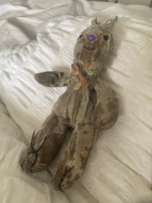 Identifying a Stuffed Toy Bunny - well loved stuffed toy bunny