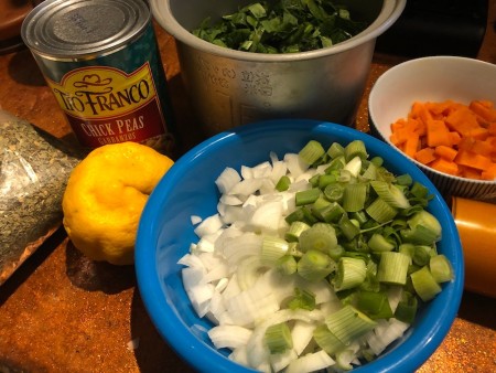 Spinach Herb and Bean Soup