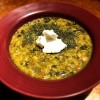 bowl of Spinach Herb and Bean Soup