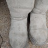 Cleaning Fat Stains Off of Waterproof Suede Boots - light gray suede boots