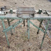 Identifying an Old Piece of Equipment - vintage piece of metal equipment, sort of a table