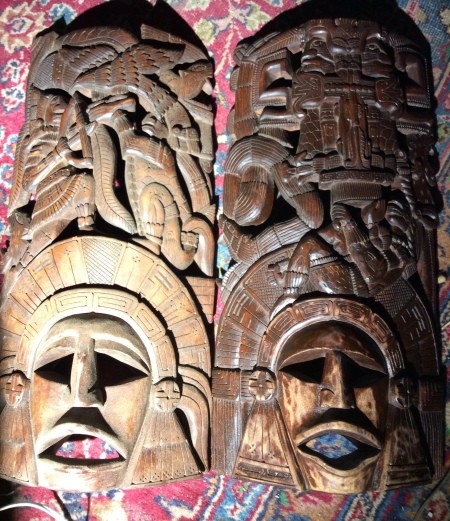 Identifying Carved Wooden Masks - intricately carved wooden masks