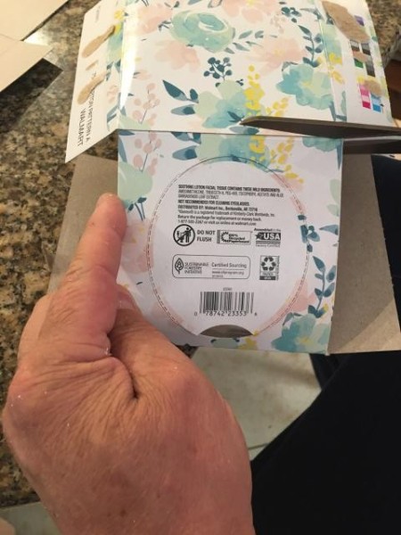 Tea Time - Tissue Box Tea Pot - opening up tissue boxes