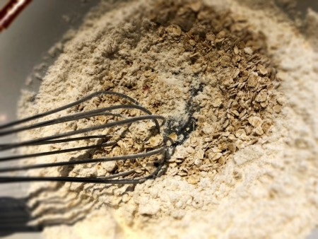 whisking dry ingredients