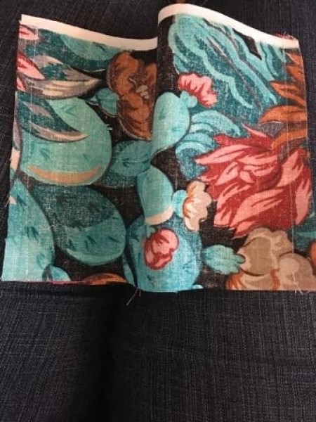 Tissue Case with Pocket - wrong side of largest piece of fabric